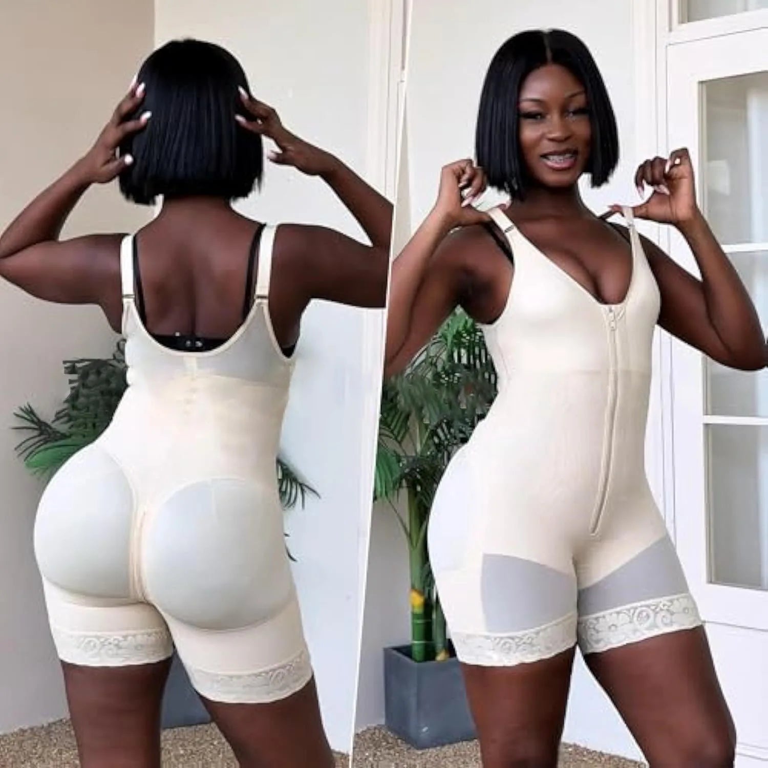 High Compression Spandex Bodysuits Shapewear Fajas Colombianas Body Shapers Butt Lifter Underwear