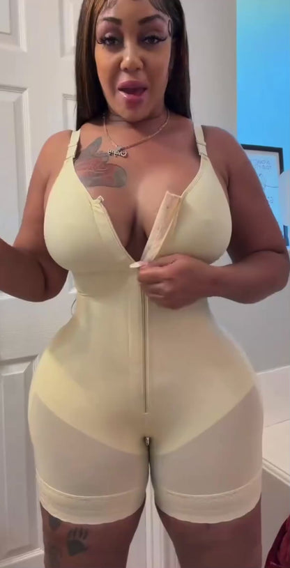Tummy Control Butt Lifter Shapewear - Zipper Crotch Fajas